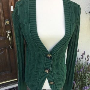 Old navy green cardigan